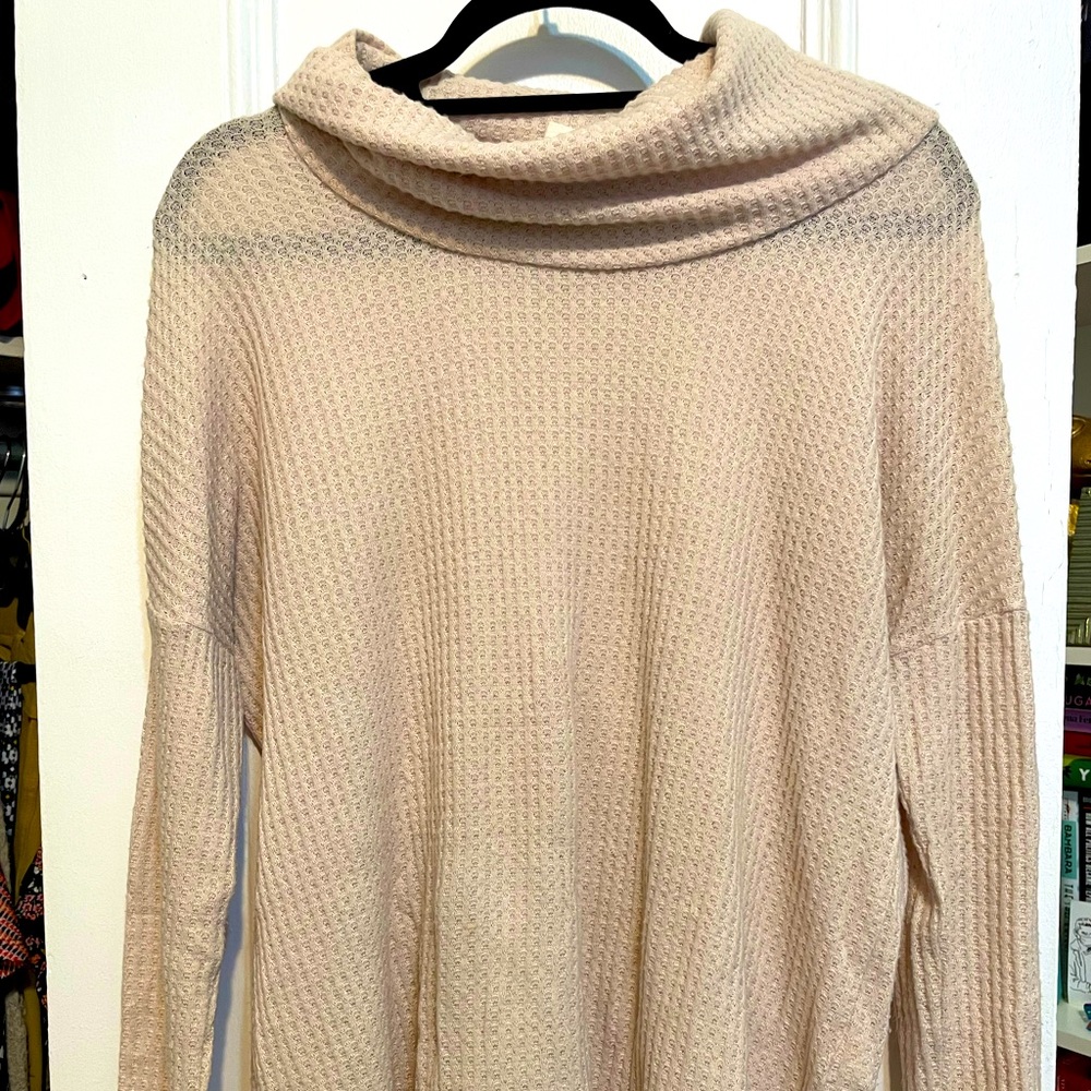 Nordstrom BP Peach Cowl Neck Sweater Top (Size M)
